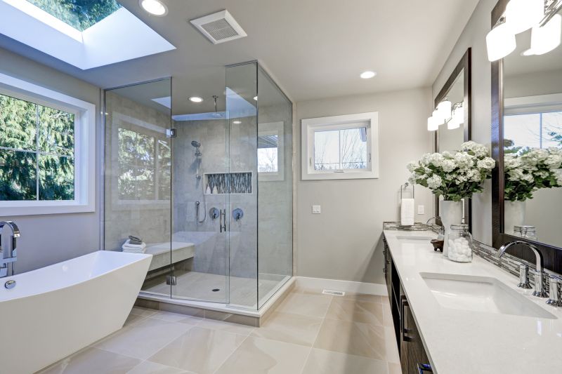 Elegant Shower and Tub Areas